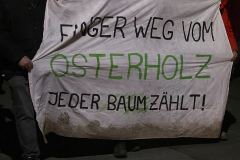 25. Januar 2022, Tag der Beginn von Räunung und Rodung, TAG X Demonstration  18:00 Uhr, ab Bahnhof Wuppertal-Vohwinkel