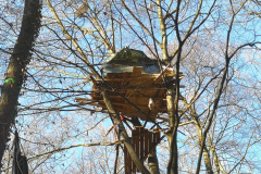 Das ist der Fischkudder, das mit einer Höhe von 17Metern, höchst gelegene Baumhaus.