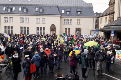 Wuppertal Vohwinkel. Auftaktkundgebung. Demo 2. Januar.